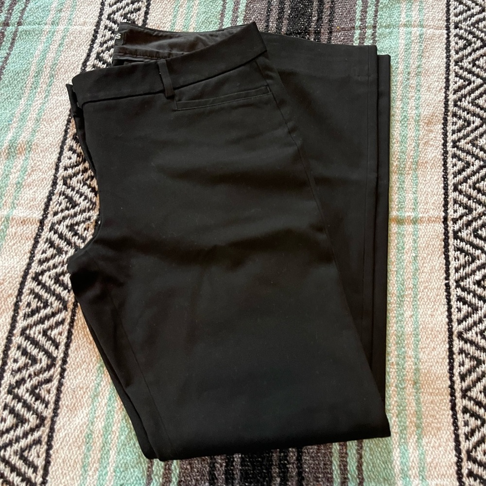 Express The Columnist Straight Leg Black Dress Pants